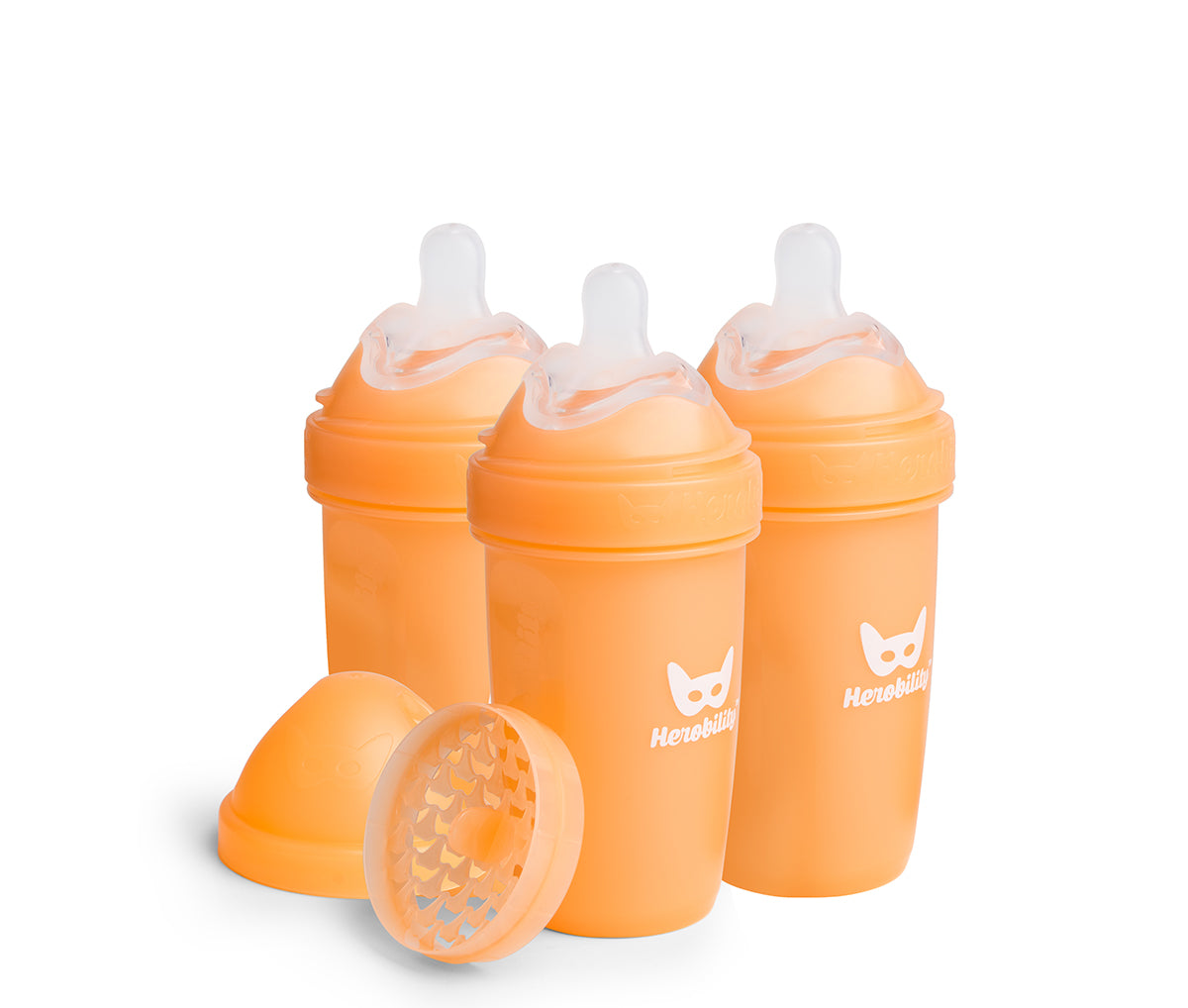 3-pack Nappflaskor 240 ml – Peach