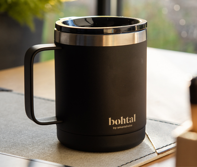 Isolerad Kaffemugg Svart, 350 ml