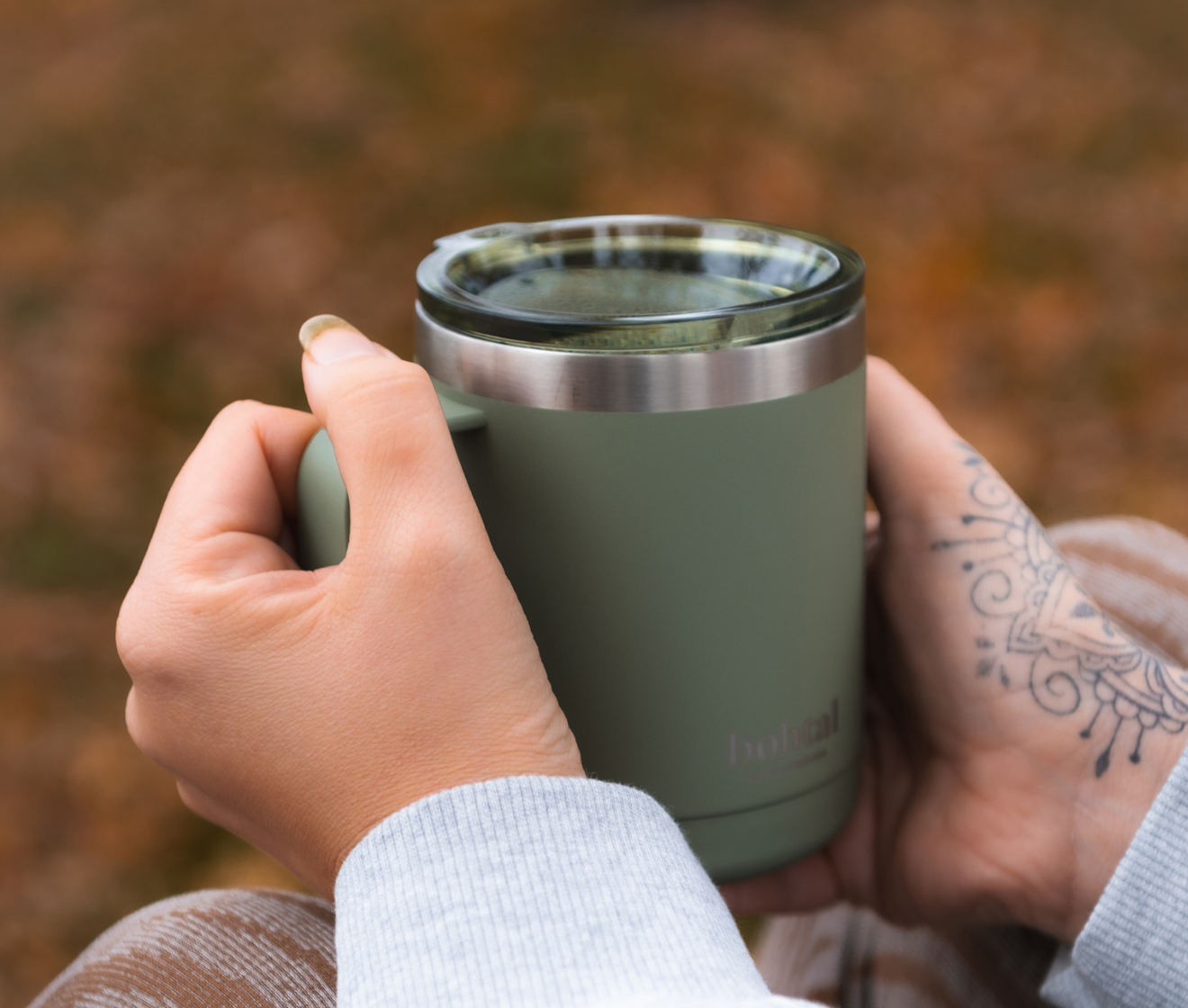 Isolerad Kaffemugg Grön, 350 ml